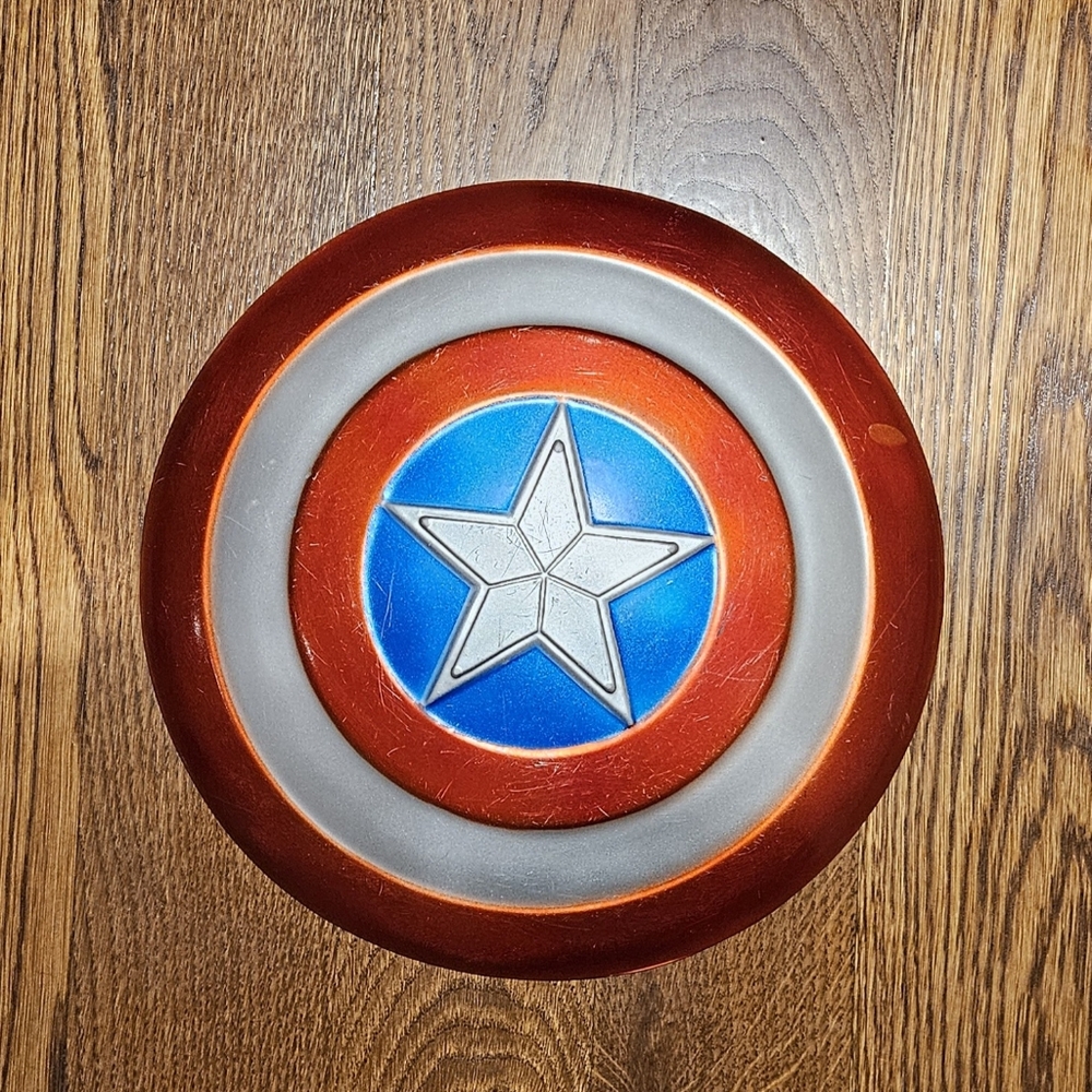 Chasing Fireflies 13" diameter Captain America Civil War Shield.  Plastic.